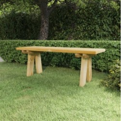 Banc de jardin 110 cm bois de pin massif imprégné