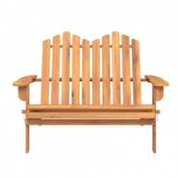 Banc de jardin Adirondack 126 cm bois massif d'acacia