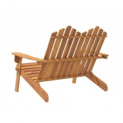 Banc de jardin Adirondack 126 cm bois massif d'acacia