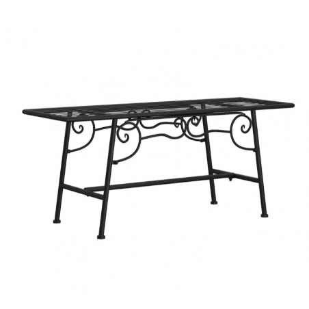 Banc tour d'arbre 110 cm Noir Acier