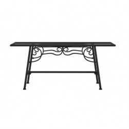 Banc tour d'arbre 110 cm Noir Acier