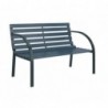 Banc de jardin 120 cm Gris Bois 2 options disponibles