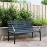 Banc de jardin 120 cm Gris Bois 2 options disponibles