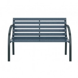 Banc de jardin 120 cm Gris Bois 2 options disponibles