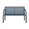 Banc de jardin 120 cm Gris Bois 2 options disponibles