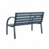 Banc de jardin 120 cm Gris Bois 2 options disponibles