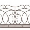 Banc de jardin 104 cm Fer Marron antique