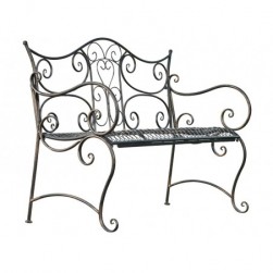 Banc De Jardin Tara,Banquette De Jardin en Fer Forgé Style Rustique