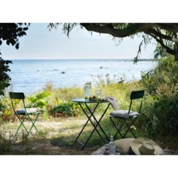 Table, extérieur, tables de jardin,vert, 65 cm