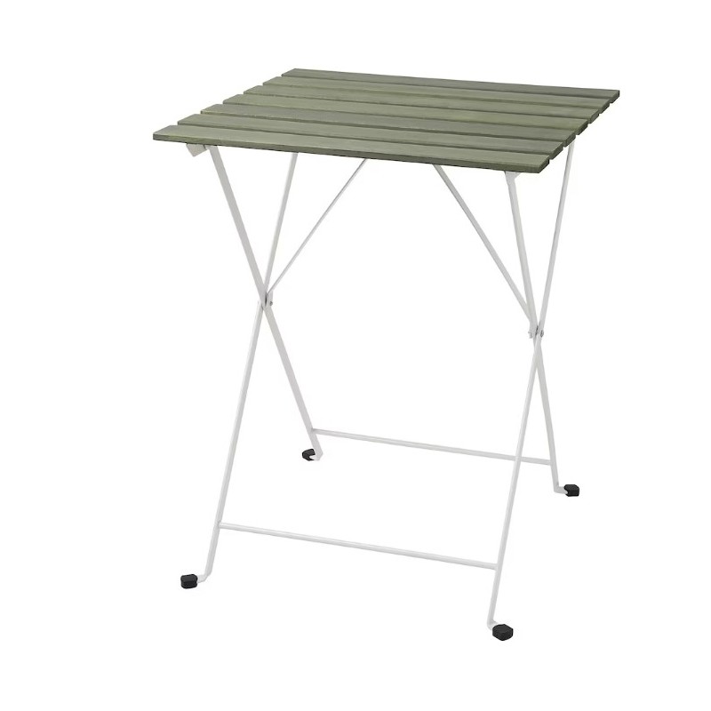 Tables de jardin,Table,extérieur,blanc,vert, 55x54 cm