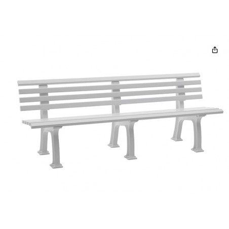 Banc de jardin Juist Blanc Blome 4 places