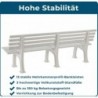 Banc de jardin Juist Blanc Blome 4 places