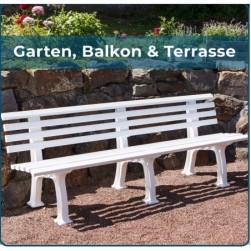 Banc de jardin Juist Blanc Blome 4 places