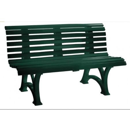 Banc d'extérieur en plastique -vert mousse-assise banc extérieur jardin