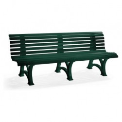 Banc d'extérieur en plastique -vert mousse-assise banc extérieur jardin