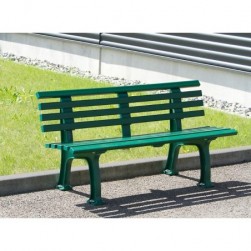 Banc d'extérieur en plastique -vert mousse-assise banc extérieur jardin