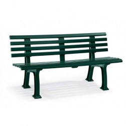 Banc d'extérieur en plastique -vert mousse-assise banc extérieur jardin