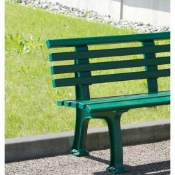 Banc d'extérieur en plastique -vert mousse-assise banc extérieur jardin