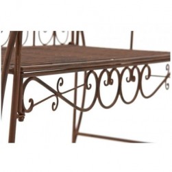 Banc de Jardin Design Antique Minna - Banquette de Terrasse en Fer Forgé