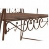 Banc de Jardin Design Antique Minna - Banquette de Terrasse en Fer Forgé