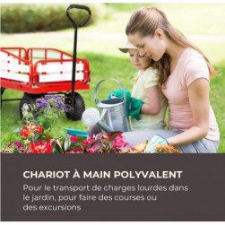 Chariot à provisions, pneus Extra Larges, côtés Pliables en Composite