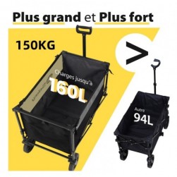 Chariot de Transport Pliable,Chariot Pliable pour Plage Camping Achats