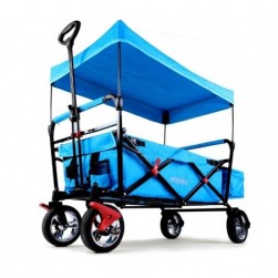 Chariot City Cruiser Turquoise,Chariot de Jardin Pliable pour Enfants