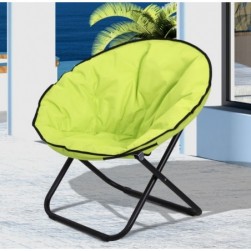 Loveuse fauteuil rond de jardin fauteuil , oxford jaune fluo