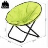 Loveuse fauteuil rond de jardin fauteuil , oxford jaune fluo