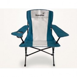 Chaise de camping pliante,Chaise de Jardin- avec porte-gobelet