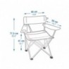 FAUTEUIL PLIANT POUR LE CAMPING - BASIC