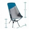 Chaise Basse Pliante de Camping,Chaise de Jardin,Gris Clair