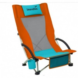 Chaise de Jardin,Chaise de Plage Beach - Pliable-Sac de Transport
