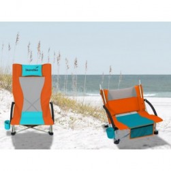 Chaise de Jardin,Chaise de Plage Beach - Pliable-Sac de Transport