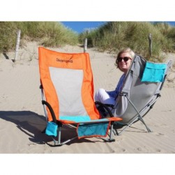 Chaise de Jardin,Chaise de Plage Beach - Pliable-Sac de Transport