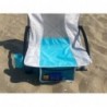 Chaise de Jardin,Chaise de Plage Beach - Pliable-Sac de Transport-Blanc bleu