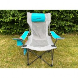 Chaise pliante relax Toras - avec repose-pieds - Camping,Jardin