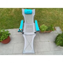 Chaise pliante relax Toras - avec repose-pieds - Camping,Jardin