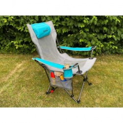 Chaise pliante relax Toras - avec repose-pieds - Camping,Jardin