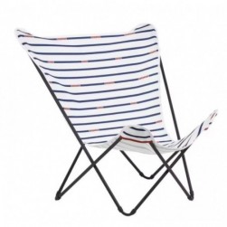 Fauteuil papillon grande largeur -Chaise- Blanc - Lafuma Mobilier