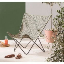 Fauteuil papillon grande largeur - Chaise- Vert -chaise pliante