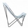 Fauteuil papillon grande largeur - Chaise- Bleu -chaise pliante