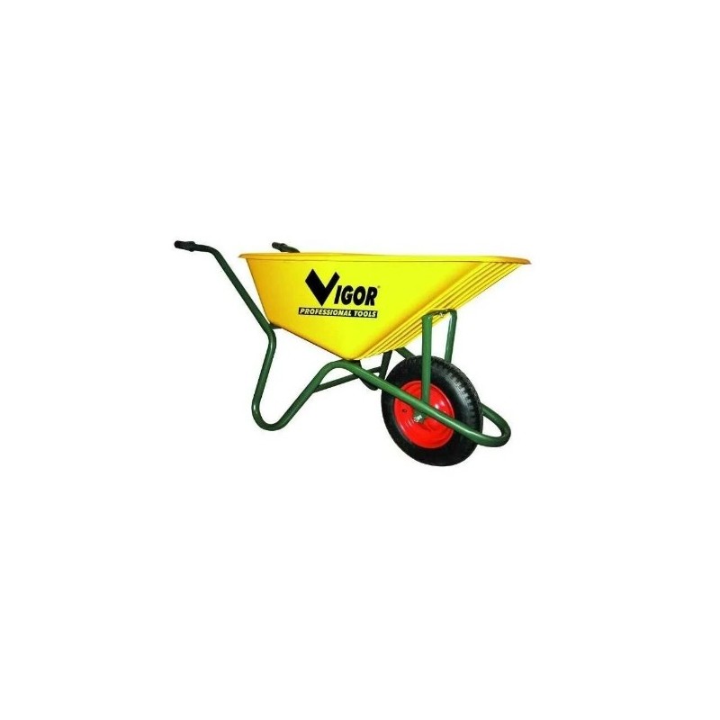 Brouettes Vigor 100-Jaune Seau Jaune Plastique 100 L