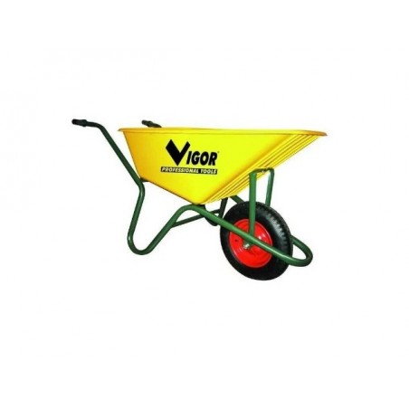 Brouettes Vigor 100-Jaune Seau Jaune Plastique 100 L