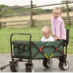 Waldbeck Easy Rider - Chariot de Transport, Barre Charge, 70kg, Vert