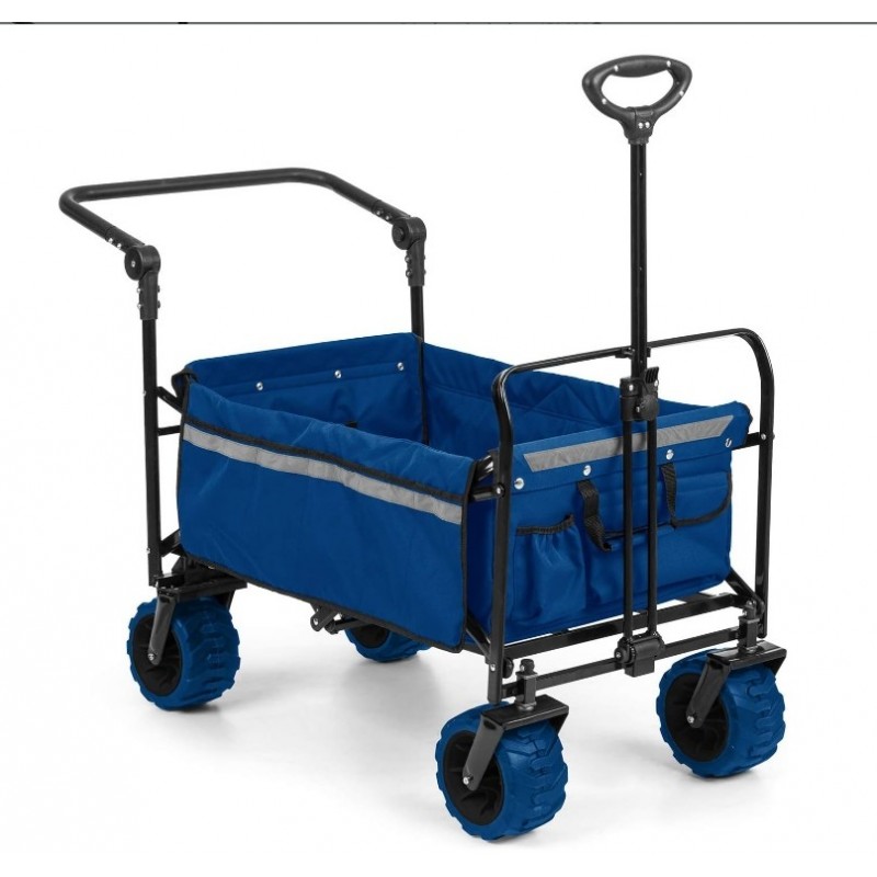 Waldbeck Easy Rider - Chariot de Transport, Barre Charge, 70kg, Bleu