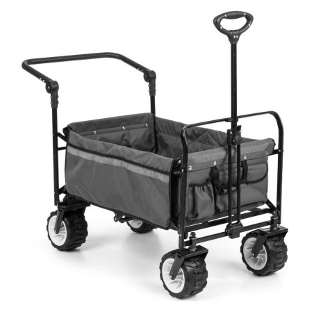 Waldbeck Easy Rider - Chariot de Transport, Barre Charge, 70kg, Gris