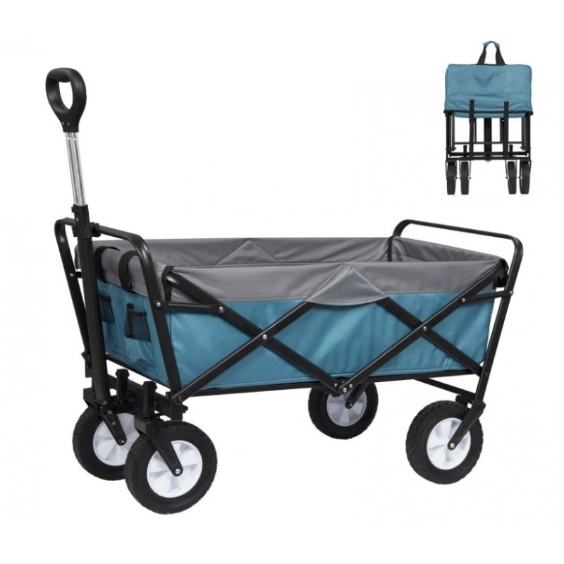 Chariot de Transport pour Jardin,Chariot Pliable à 4 Roues Tissu Oxford