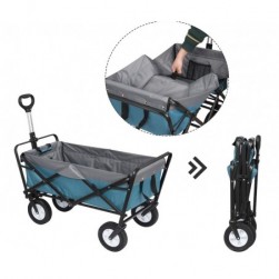 Chariot de Transport pour Jardin,Chariot Pliable à 4 Roues Tissu Oxford