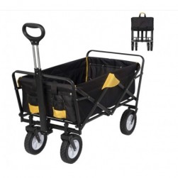 Chariot de Transport pour jardin,Chariot pliable à 4 roues Tissu oxford